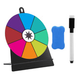 Maxbell Tabletop Prize Turntable Rotating Wheel Party Pub Game Toy Colorful