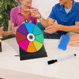 Maxbell Tabletop Prize Turntable Rotating Wheel Party Pub Game Toy Colorful