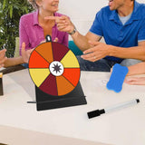 Maxbell Tabletop Prize Turntable Rotating Wheel Party Pub Game Toy Colorful