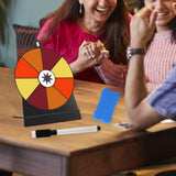 Maxbell Tabletop Prize Turntable Rotating Wheel Party Pub Game Toy Colorful
