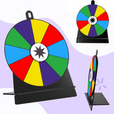Maxbell Tabletop Prize Turntable Rotating Wheel Party Pub Game Toy Colorful