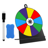 Maxbell Tabletop Prize Turntable Rotating Wheel Party Pub Game Toy Colorful