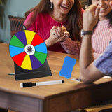 Maxbell Tabletop Prize Turntable Rotating Wheel Party Pub Game Toy Colorful
