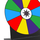 Maxbell Tabletop Prize Turntable Rotating Wheel Party Pub Game Toy Colorful