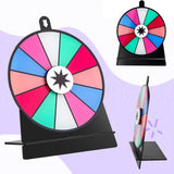 Maxbell Tabletop Prize Turntable Rotating Wheel Party Pub Game Toy Colorful