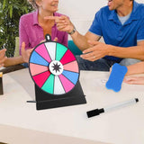 Maxbell Tabletop Prize Turntable Rotating Wheel Party Pub Game Toy Colorful