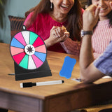 Maxbell Tabletop Prize Turntable Rotating Wheel Party Pub Game Toy Colorful