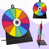 Maxbell Tabletop Prize Turntable Rotating Wheel Party Pub Game Toy Colorful