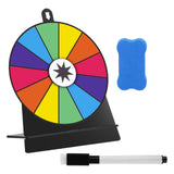 Maxbell Tabletop Prize Turntable Rotating Wheel Party Pub Game Toy Colorful