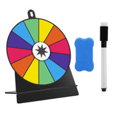 Maxbell Tabletop Prize Turntable Rotating Wheel Party Pub Game Toy Colorful