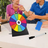 Maxbell Tabletop Prize Turntable Rotating Wheel Party Pub Game Toy Colorful