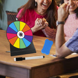 Maxbell Tabletop Prize Turntable Rotating Wheel Party Pub Game Toy Colorful