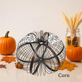Maxbell Iron Pumpkin Thanksgiving Festival Garden Table Centerpiece Desktop Ornament 27cmx21cm