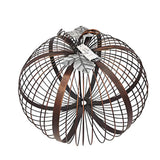 Maxbell Iron Pumpkin Thanksgiving Festival Garden Table Centerpiece Desktop Ornament 27cmx21cm