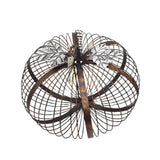 Maxbell Iron Pumpkin Thanksgiving Festival Garden Table Centerpiece Desktop Ornament 27cmx21cm