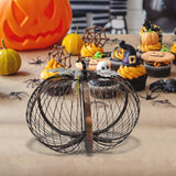Maxbell Iron Pumpkin Thanksgiving Festival Garden Table Centerpiece Desktop Ornament 27cmx21cm