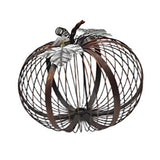 Maxbell Iron Pumpkin Thanksgiving Festival Garden Table Centerpiece Desktop Ornament 21cmx18cm