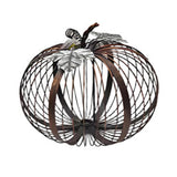 Maxbell Iron Pumpkin Thanksgiving Festival Garden Table Centerpiece Desktop Ornament 21cmx18cm
