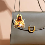 Maxbell 2D Art Jesus and Dove Hanging Decoration 6.1x8cm Decorative with Metal Chain