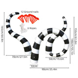 Maxbell Halloween Inflatable Giant Sandworm Outdoor Decoration for Garden Yard Party