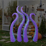 Maxbell 4 Pieces Halloween Inflatable Octopus Tentacles PVC Blow up Decor for Window