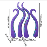Maxbell 4 Pieces Halloween Inflatable Octopus Tentacles PVC Blow up Decor for Window