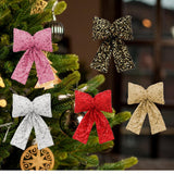 Maxbell Bow Christmas Tree Decoration Xmas Tree Decor for Wedding Holiday Front Door Red