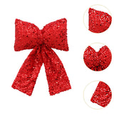 Maxbell Bow Christmas Tree Decoration Xmas Tree Decor for Wedding Holiday Front Door Red