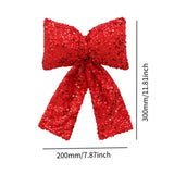 Maxbell Bow Christmas Tree Decoration Xmas Tree Decor for Wedding Holiday Front Door Red