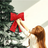 Maxbell Bow Christmas Tree Decoration Xmas Tree Decor for Wedding Holiday Front Door Red