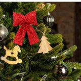 Maxbell Bow Christmas Tree Decoration Xmas Tree Decor for Wedding Holiday Front Door Red