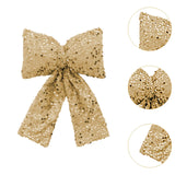 Maxbell Bow Christmas Tree Decoration Xmas Tree Decor for Wedding Holiday Front Door Gold
