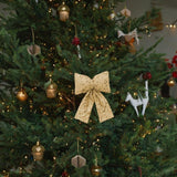 Maxbell Bow Christmas Tree Decoration Xmas Tree Decor for Wedding Holiday Front Door Gold