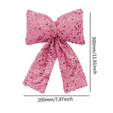 Maxbell Bow Christmas Tree Decoration Xmas Tree Decor for Wedding Holiday Front Door Pink