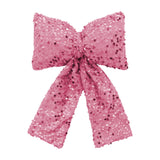 Maxbell Bow Christmas Tree Decoration Xmas Tree Decor for Wedding Holiday Front Door Pink