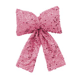 Maxbell Bow Christmas Tree Decoration Xmas Tree Decor for Wedding Holiday Front Door Pink