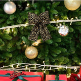 Maxbell Bow Christmas Tree Decoration Xmas Tree Decor for Wedding Holiday Front Door Black