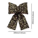 Maxbell Bow Christmas Tree Decoration Xmas Tree Decor for Wedding Holiday Front Door Black