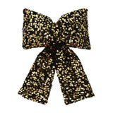 Maxbell Bow Christmas Tree Decoration Xmas Tree Decor for Wedding Holiday Front Door Black