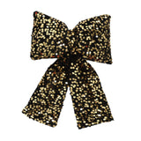 Maxbell Bow Christmas Tree Decoration Xmas Tree Decor for Wedding Holiday Front Door Black