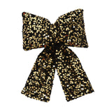 Maxbell Bow Christmas Tree Decoration Xmas Tree Decor for Wedding Holiday Front Door Black