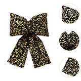 Maxbell Bow Christmas Tree Decoration Xmas Tree Decor for Wedding Holiday Front Door Black