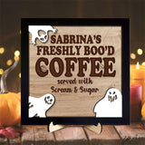 Maxbell Halloween Desk Sign Art Plaque Sign Coffee Bar Decor for Home Office Cabinet Style A