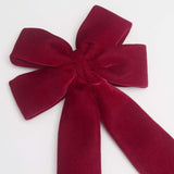 Maxbell Red Christmas Bow for Tree Velvet Wreath Bow for Front Door Festival Holiday