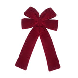 Maxbell Red Christmas Bow for Tree Velvet Wreath Bow for Front Door Festival Holiday