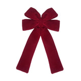 Maxbell Red Christmas Bow for Tree Velvet Wreath Bow for Front Door Festival Holiday