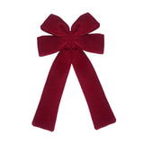 Maxbell Red Christmas Bow for Tree Velvet Wreath Bow for Front Door Festival Holiday