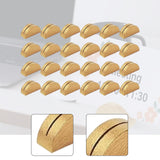 Maxbell 24Pcs Place Card Holders Wood Wooden Menu Clips for Party Banquet Restaurant
