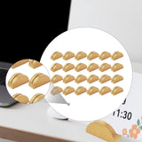 Maxbell 24Pcs Place Card Holders Wood Wooden Menu Clips for Party Banquet Restaurant