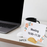 Maxbell 24Pcs Place Card Holders Wood Wooden Menu Clips for Party Banquet Restaurant